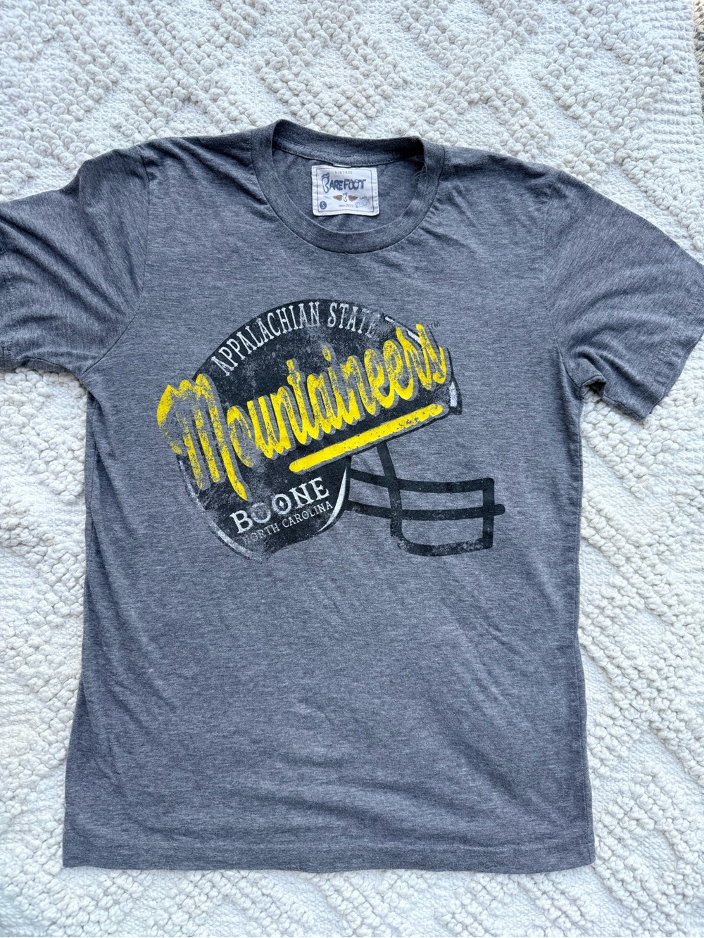 Gray Appalachian State Mountaineers Short Sleeve Tee by
